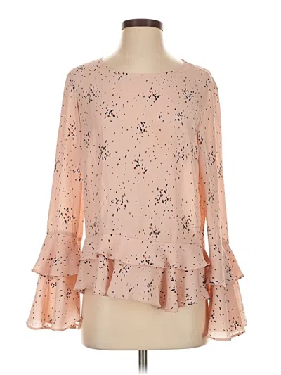 Pre-owned A.n.a. A New Approach 3/4 Sleeve Blouse In Pink