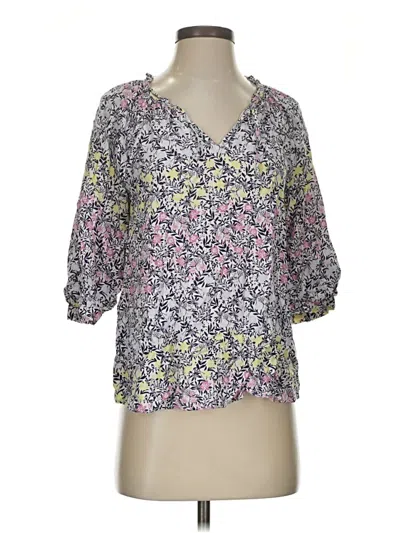 Pre-owned A.n.a. A New Approach 3/4 Sleeve Blouse In Pink