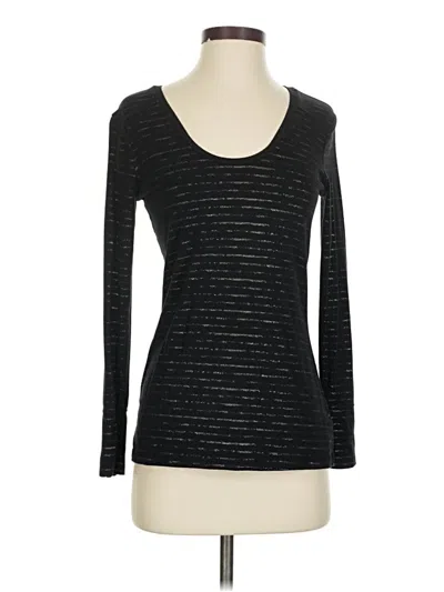 Pre-owned A.n.a. A New Approach 3/4 Sleeve T-shirt In Black