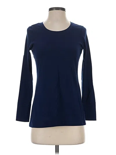 Pre-owned A.n.a. A New Approach 3/4 Sleeve T-shirt In Blue