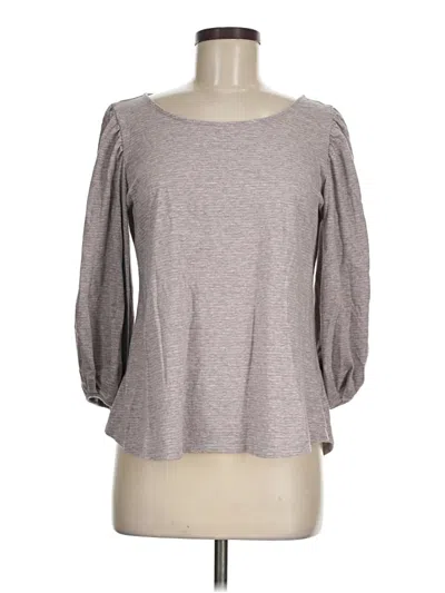 Pre-owned A.n.a. A New Approach 3/4 Sleeve T-shirt In Gray