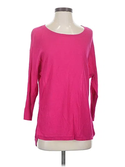 Pre-owned A.n.a. A New Approach 3/4 Sleeve T-shirt In Pink