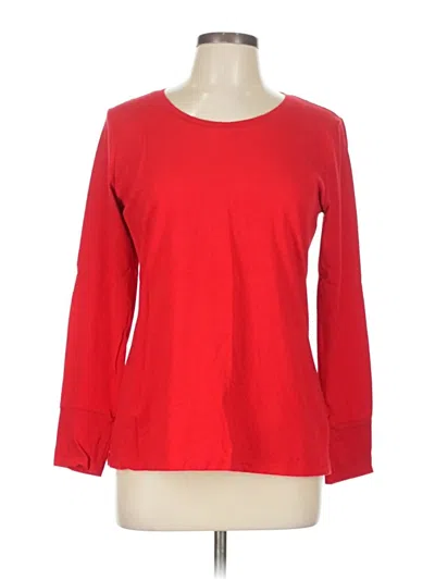 Pre-owned A.n.a. A New Approach 3/4 Sleeve T-shirt In Red