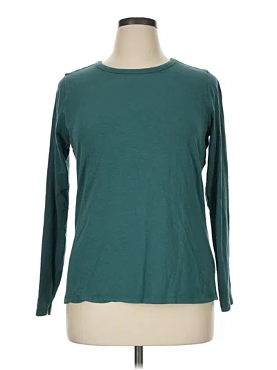 Pre-owned A.n.a. A New Approach 3/4 Sleeve T-shirt In Teal