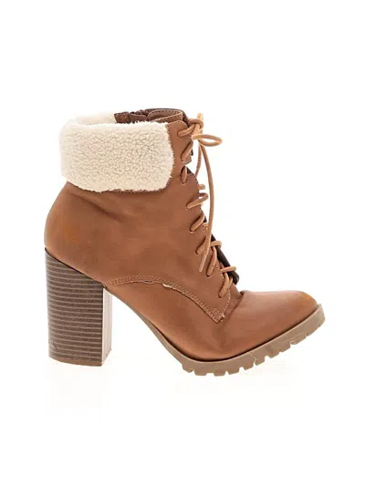 Pre-owned A.n.a. A New Approach Ankle Boots In Brown