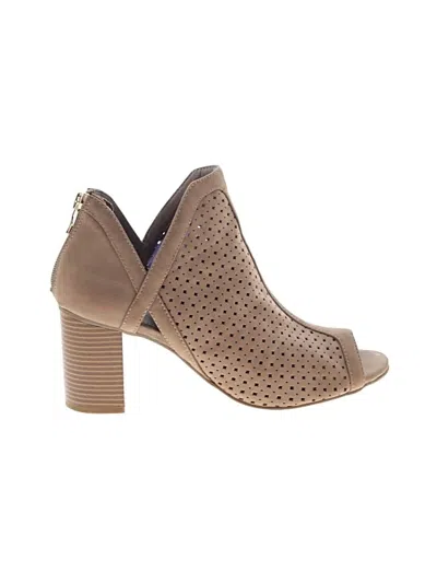 Pre-owned A.n.a. A New Approach Ankle Boots In Tan
