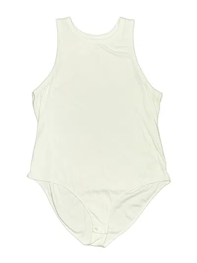 Pre-owned A.n.a. A New Approach Bodysuit In White