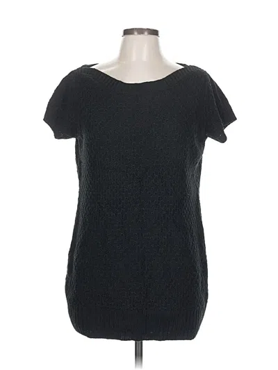 Pre-owned A.n.a. A New Approach Cardigan Sweater In Black