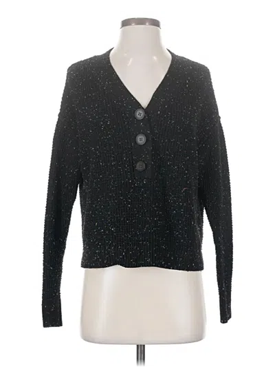 Pre-owned A.n.a. A New Approach Cardigan Sweater In Black