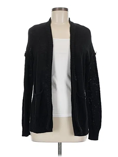 Pre-owned A.n.a. A New Approach Cardigan Sweater In Black