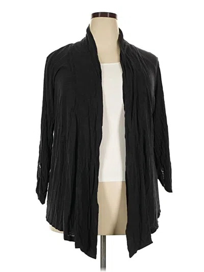 Pre-owned A.n.a. A New Approach Cardigan Sweater In Black