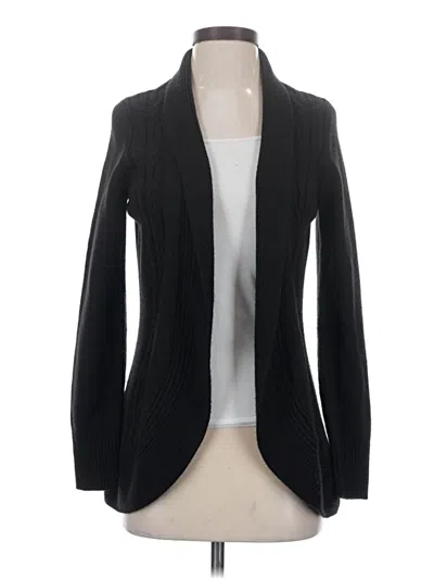 Pre-owned A.n.a. A New Approach Cardigan Sweater In Black