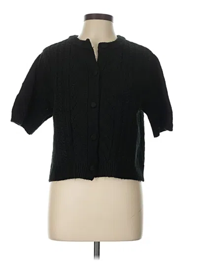 Pre-owned A.n.a. A New Approach Cardigan Sweater In Black