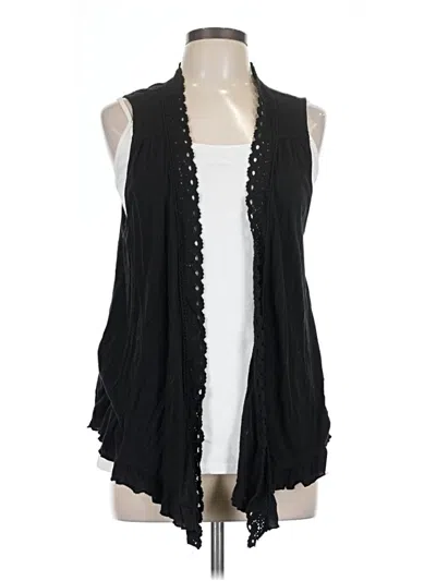 Pre-owned A.n.a. A New Approach Cardigan Sweater In Black