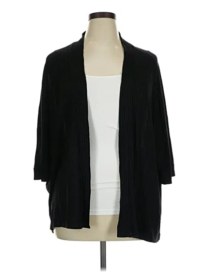 Pre-owned A.n.a. A New Approach Cardigan Sweater In Black