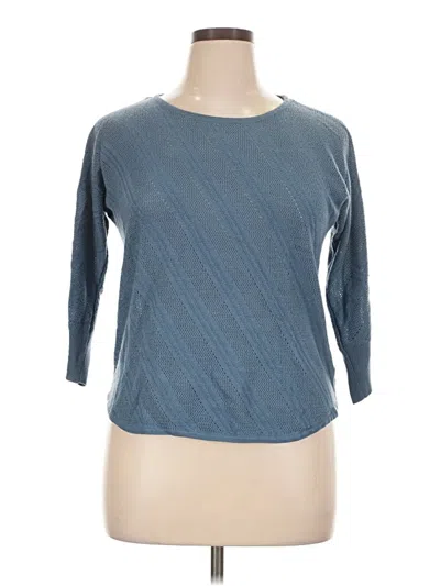 Pre-owned A.n.a. A New Approach Cardigan Sweater In Blue