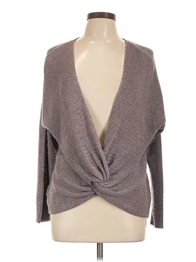 Pre-owned A.n.a. A New Approach Cardigan Sweater In Gray