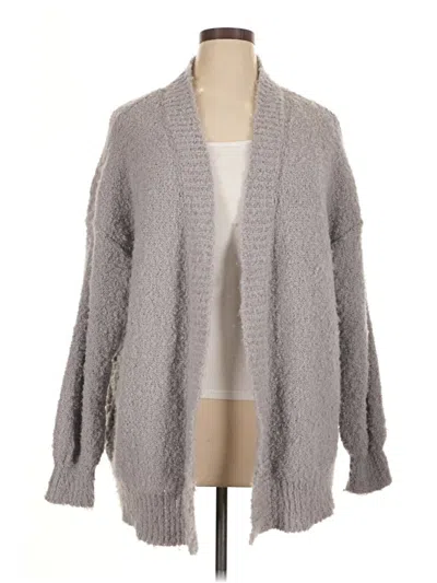 Pre-owned A.n.a. A New Approach Cardigan Sweater In Gray