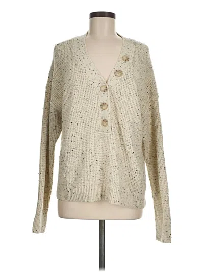 Pre-owned A.n.a. A New Approach Cardigan Sweater In Ivory