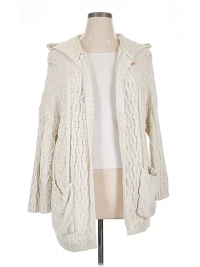 Pre-owned A.n.a. A New Approach Cardigan Sweater In Ivory