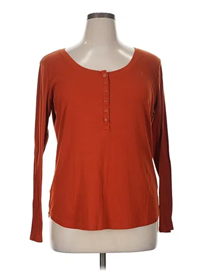 Pre-owned A.n.a. A New Approach Cardigan Sweater In Orange