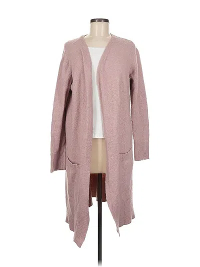Pre-owned A.n.a. A New Approach Cardigan Sweater In Pink