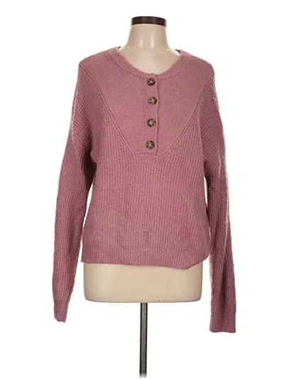 Pre-owned A.n.a. A New Approach Cardigan Sweater In Pink