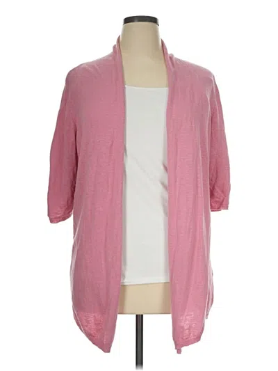 Pre-owned A.n.a. A New Approach Cardigan Sweater In Pink