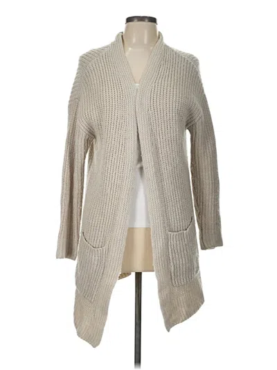 Pre-owned A.n.a. A New Approach Cardigan Sweater In Tan