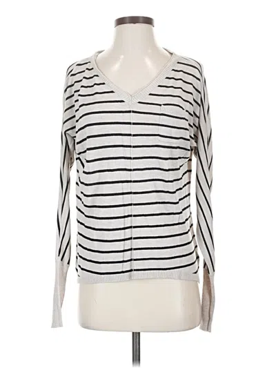 Pre-owned A.n.a. A New Approach Cardigan Sweater In White