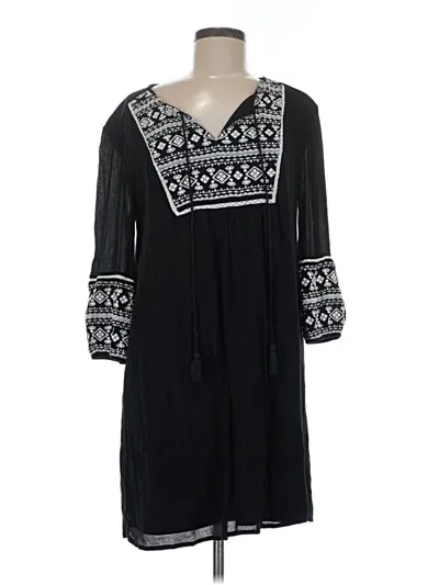 Pre-owned A.n.a. A New Approach Casual Dress In Black