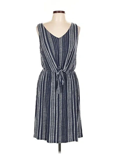 Pre-owned A.n.a. A New Approach Casual Dress In Blue