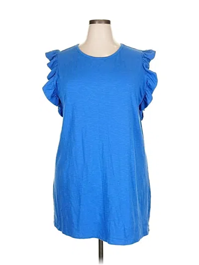 Pre-owned A.n.a. A New Approach Casual Dress In Blue