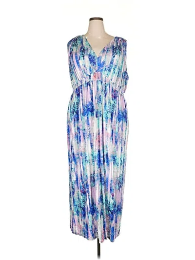 Pre-owned A.n.a. A New Approach Casual Dress In Blue