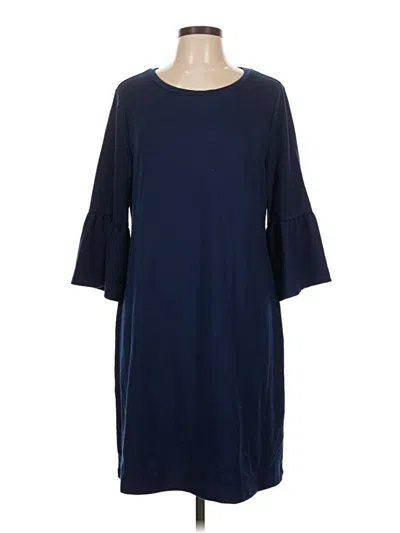 Pre-owned A.n.a. A New Approach Casual Dress In Blue