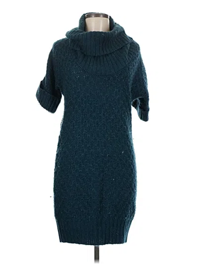 Pre-owned A.n.a. A New Approach Casual Dress In Blue