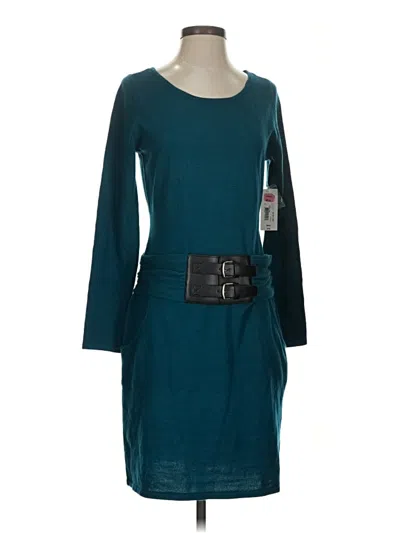 Pre-owned A.n.a. A New Approach Casual Dress In Blue