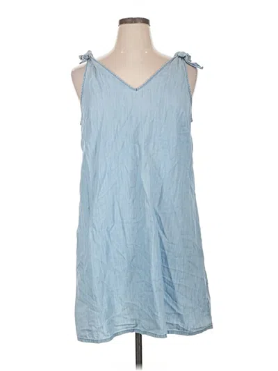 Pre-owned A.n.a. A New Approach Casual Dress In Blue