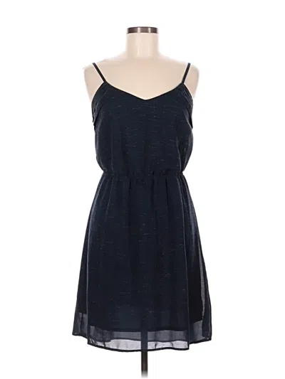 Pre-owned A.n.a. A New Approach Casual Dress In Blue