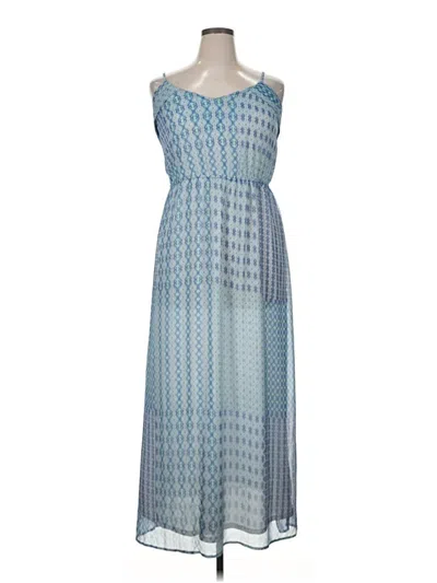 Pre-owned A.n.a. A New Approach Casual Dress In Blue