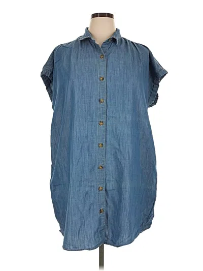 Pre-owned A.n.a. A New Approach Casual Dress In Blue
