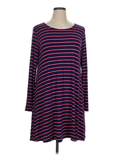 Pre-owned A.n.a. A New Approach Casual Dress In Blue