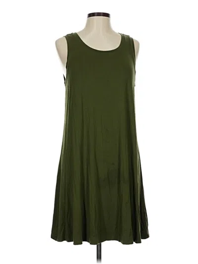 Pre-owned A.n.a. A New Approach Casual Dress In Green