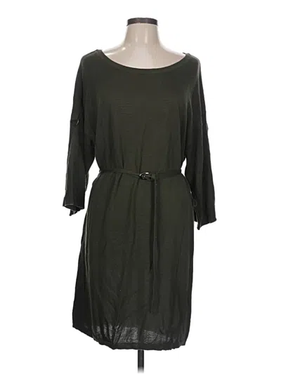 Pre-owned A.n.a. A New Approach Casual Dress In Green