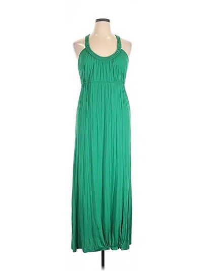 Pre-owned A.n.a. A New Approach Casual Dress In Green