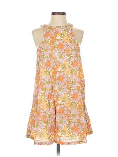 Pre-owned A.n.a. A New Approach Casual Dress In Orange