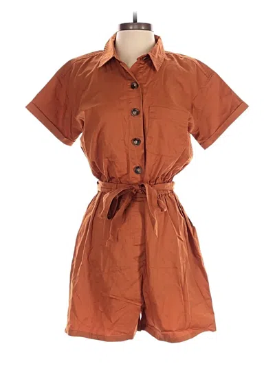 Pre-owned A.n.a. A New Approach Casual Dress In Orange