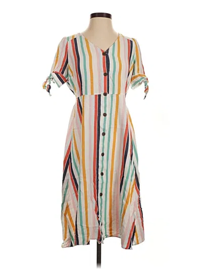 Pre-owned A.n.a. A New Approach Casual Dress In Orange