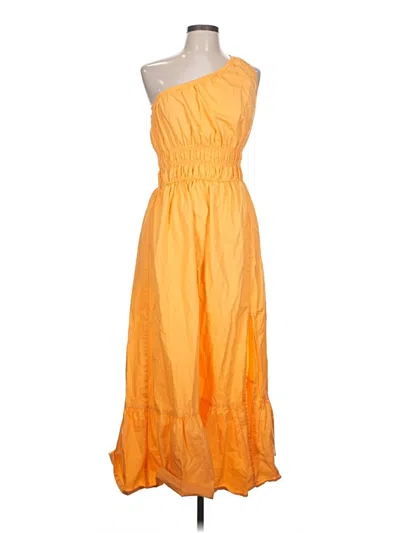 Pre-owned A.n.a. A New Approach Casual Dress In Orange