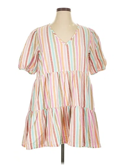 Pre-owned A.n.a. A New Approach Casual Dress In Pink